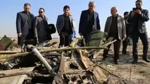 بازدید مدیرعامل شرکت شهر فرودگاهی امام  از محل سقوط هواپیمای مسافربری بویینگ ۷۳۷  