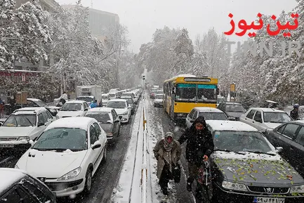 برف و ترافیک تهران