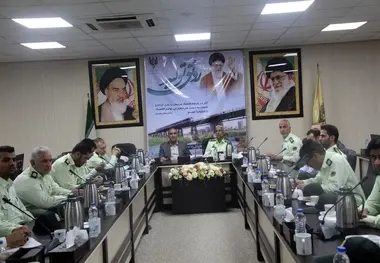  تودیع ومعارفه رئیس پلیس راه آهن جنوب 