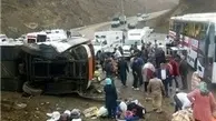 واژگونی اتوبوس در محور ملکان آذربایجان شرقی/ انتقال 8 مصدوم به بیمارستان