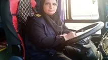 تنها زن اتوبوسران منطقه ترشیز خراسان رضوی