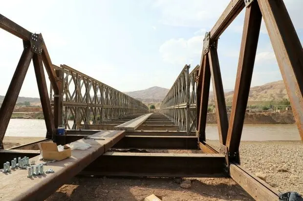 برقراری تردد در پل روستای «چم مهر» تا پایان هفته جاری
