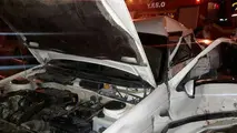 تصادف تریلر در تهران یک کشته و ۶ مصدوم داشت