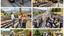 تعویض دو سوزن بتنی در راه‌آهن لرستان برای افزایش ایمنی قطارها