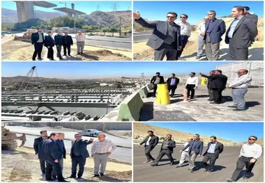 بازدید مقامات وزارت راه و سازمان راهداری از وضعیت محورهای مواصلاتی فارس و پروژه بازسازی پل B1 کرج