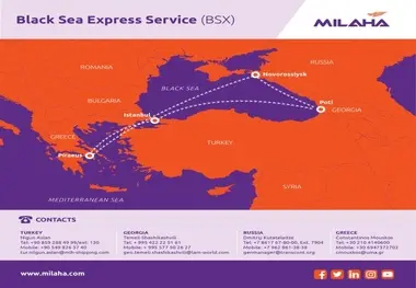Milaha launches new Black Sea Express Service as the first service in Europe