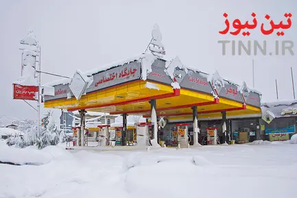 بارش سنگین برف در گیلان