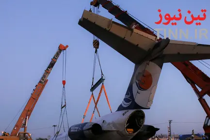 عملیات جابه‌جایی هواپیمای سانحه‌دیده ماهشهر