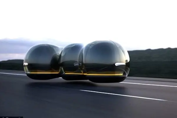 خودروی حبابی آینده بین زمین و هوا شناور است
