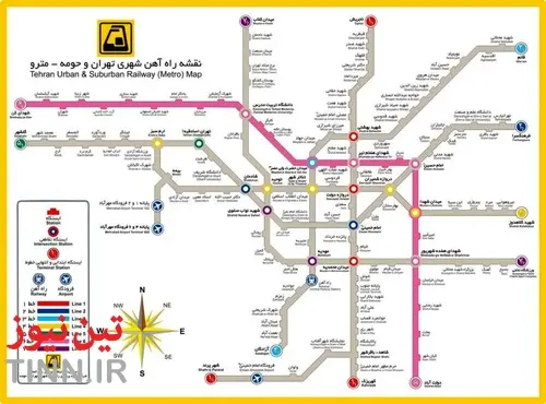 معرفی خط شش مترو تهران