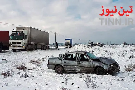 تصادف زنجیره‌ای ۳۰ خودرو در محور سبزوار - نیشابور