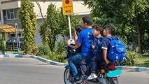 جابجایی دانش‌ آموزان با موتورسیکلت؛ روشی خطرناک که گسترش یافته است
