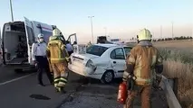 یک کشته و4مصدوم براثر تصادف پژو405