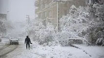 تصویری زیبا از متروی تبریز در روز برفی