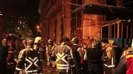 نجات 100 کارگر از آتش ساختمان درحال ساخت