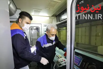 عملیات ضدعفونی کردن متروی تهران