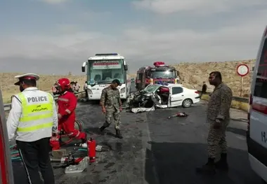 سه کشته و ۶ زخمی در تصادف ۲۰۶ با وانت مزدا در جاده قدیم مشهد-نیشابور
