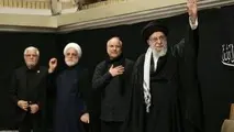 گزارش تصویری و فیلم حضور آیت الله خامنه ای در مراسم عزاداری شب عاشورا/ پوشش گسترده این مراسم در رسانه های خارجی