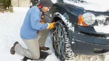 لزوم بستن زنجیر چرخ در گردنه های برفگیر