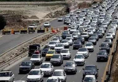 حجم ترافیک در راه های البرز سنگین شد