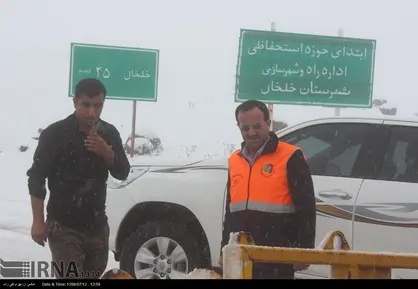 برف در خلخال