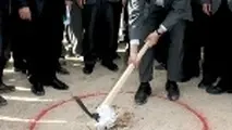 کلنگ پروژه باند جدید محور ایلام مهران به زمین زده شد