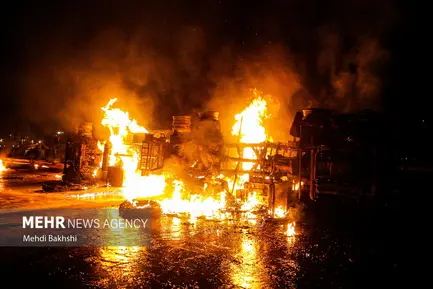 آتش سوزی تانکر