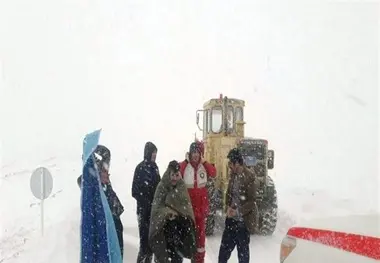سقوط بهمن در محور کرج ـ چالوس 