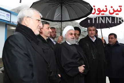 افتتاح منطقه یک ازاد راه تهران - شمال