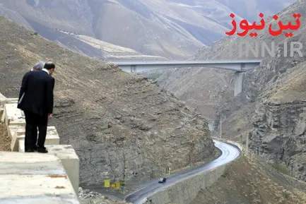 بازدید وزیر راه از آزادراه تهران-شمال