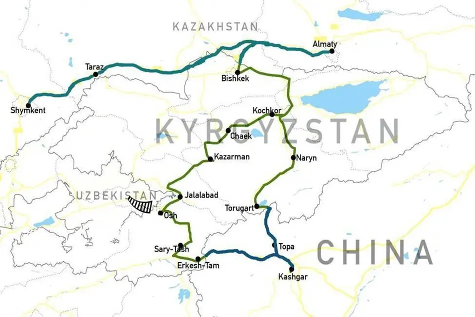  آغاز ساخت راه آهن چین، قرقیزستان و ازبکستان از اکتبر 2024 