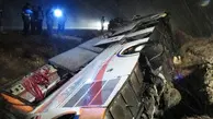 واژگونی اتوبوس مسافربری در زنجان با 17 مجروح