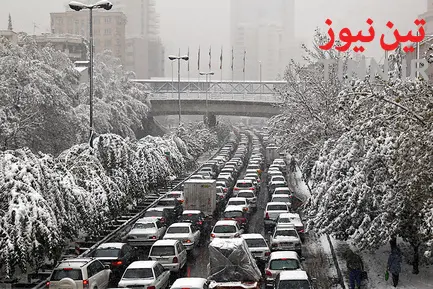 برف و ترافیک تهران