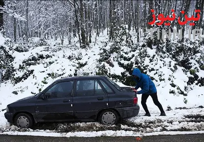 بارش برف در ارسباران،‌ بهشهر و لاهیجان