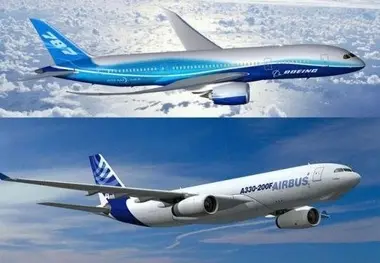 قرارداد ۱۰۰ میلیارد دلاری ایرباس و بوئینگ
