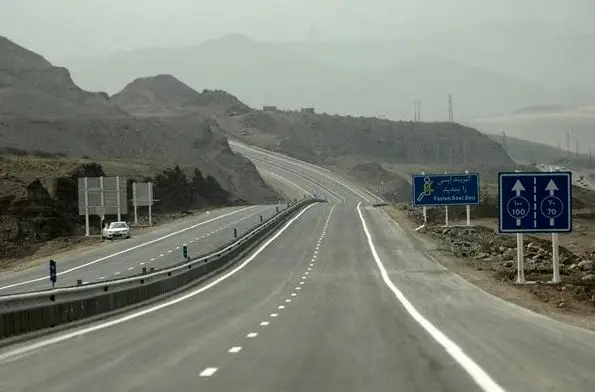 نصب 105 کیلومتر نیوجرسی در آزادراه زنجان-قزوین