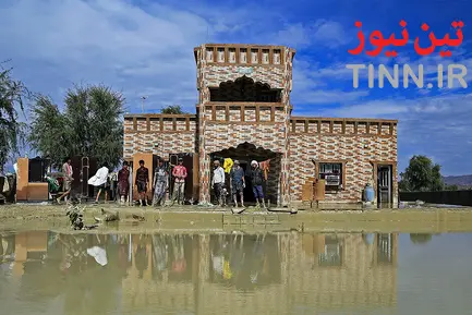 مناطق سیل زده جاسک