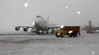 برقراری پروازهای فرودگاه کرمانشاه با وجود بارش برف 
