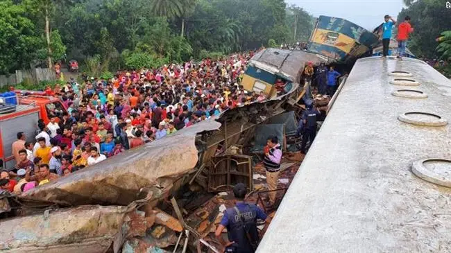 16 dead, 60 injured as trains collide in Bangladesh
