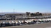 فیلم| صف چند کیلومتری و وضعیت دشوار کامیون‌ها در ورودی گمرک دوغارون