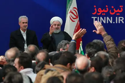 مراسم افتتاح راه آهن میانه - بستان آباد