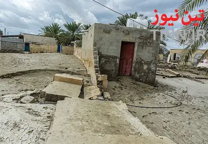مناطق سیل زده دشتیاری چابهار