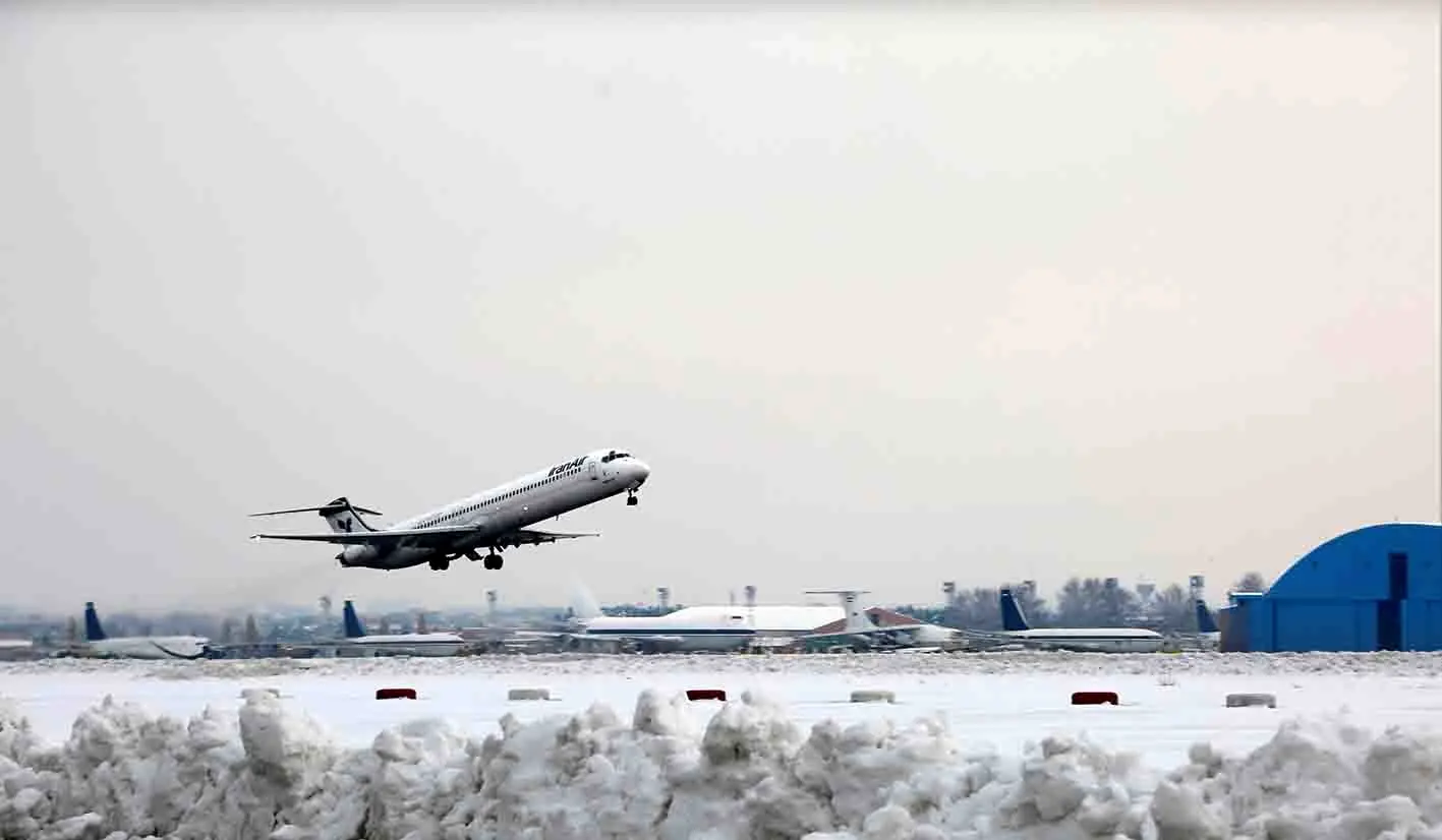 تدابیر فرودگاه مهرآباد جهت آمادگی برای برقراری پروازهای ایمن زمستانی