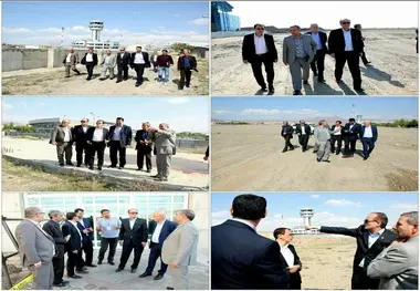 میزان پیشرفت پروژه توسعه اپرون فرودگاه تبریز 