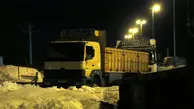 ترافیک سنگین در جاده‌های برفی گیلان