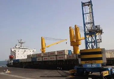 ورود اولین کشتی کانتینری بصورت مستقیم از کشور هند به بندر چابهار