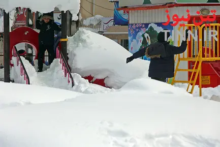 بارش برف در ارسباران،‌ بهشهر و لاهیجان