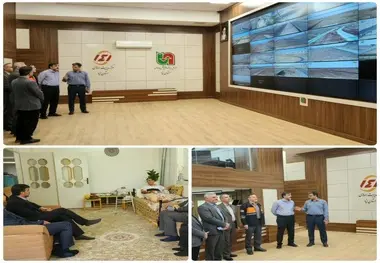 بازدید معاون وزیر راه و شهرسازی و رئیس سازمان راهداری وحمل ونقل جاده ای از مرکز مدیریت راه های استان یزد