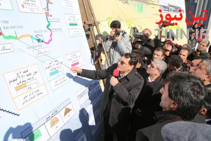 آغاز عملیات ریل گذاری راه آهن اردبیل - میانه