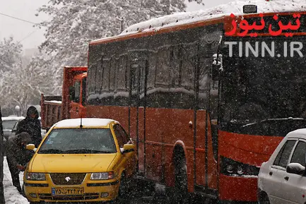 برف و ترافیک تهران